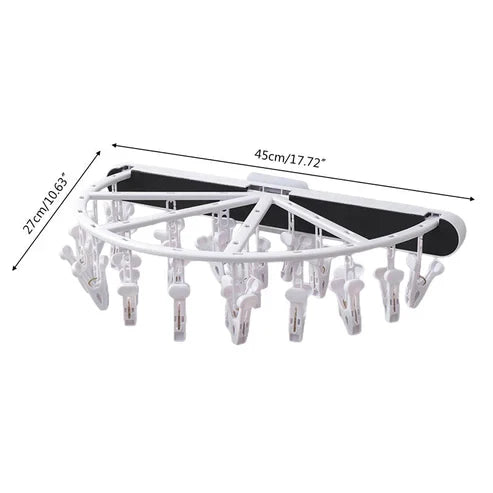 Wall-Mounted Foldable Socks Drying Rack - Space-Saving Laundry Organizer
