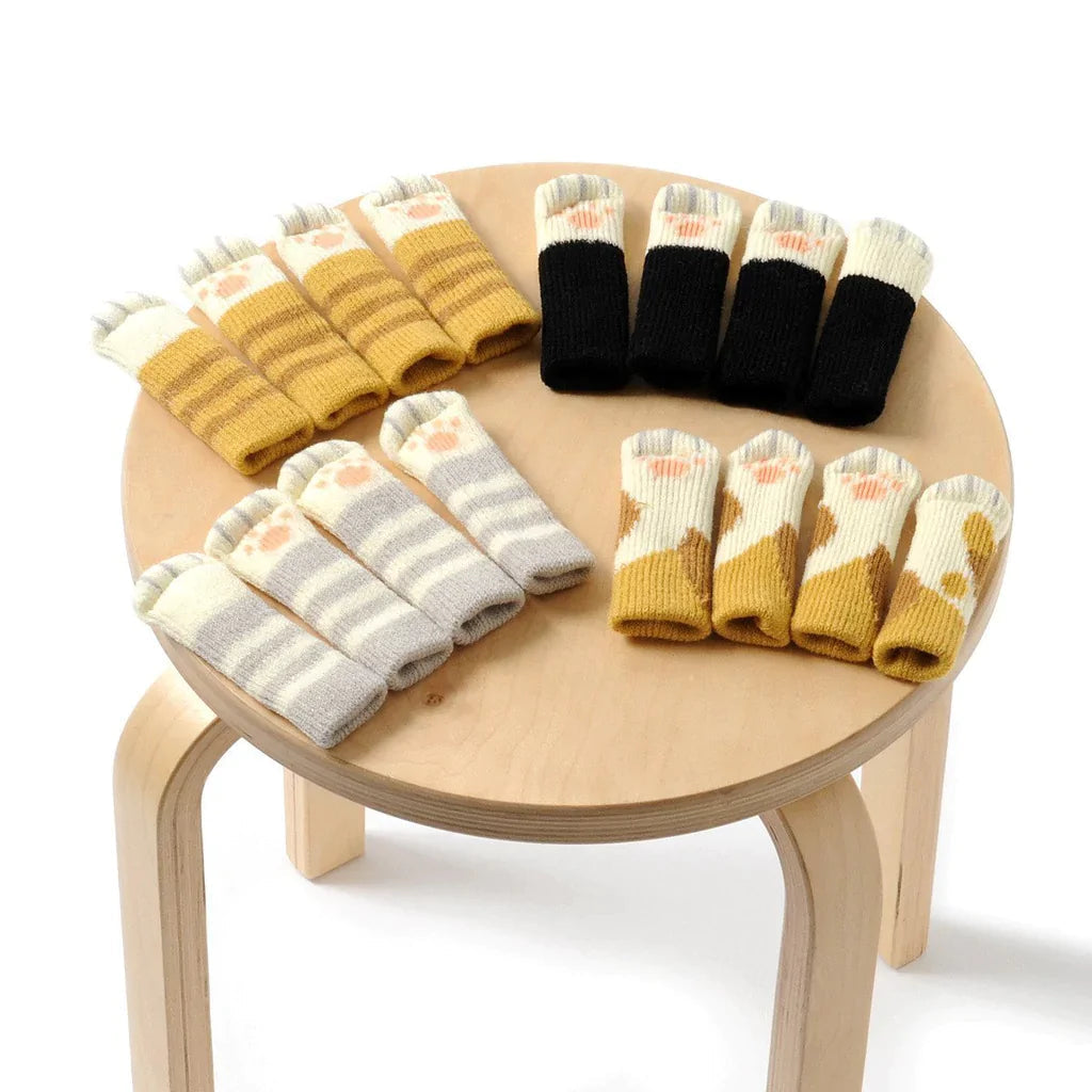 Kitty Paw Chair Socks – Cute Floor Protectors for Chair & Table Legs