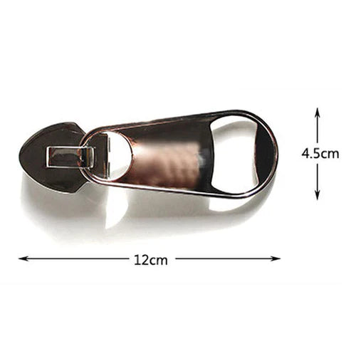 Magnetic Zipper Bottle Opener - Cool Novelty Beer Bottle Cap Remover