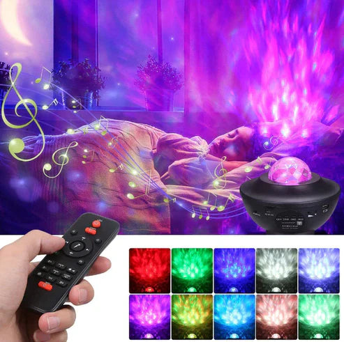 Star Projector - 3-in-1 Galaxy Night Light with Bluetooth Speaker & Timer
