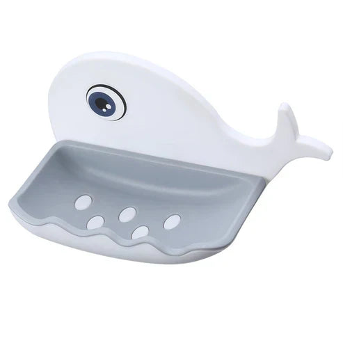Cute Whale Soap Holder - Adorable Bathroom Soap Dish & Drain Tray