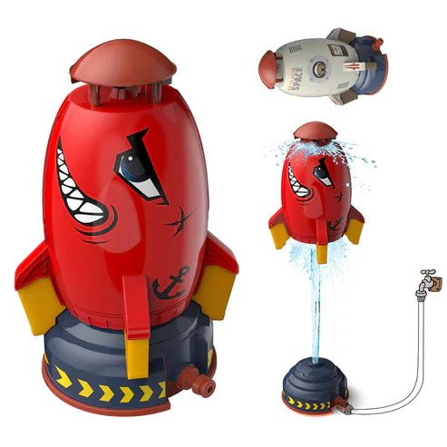 Water Spray Space Rocket Launcher Kids Toy - Outdoor Water Play Set