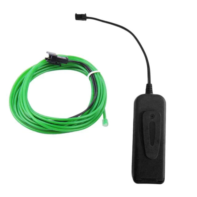 LED Neon EL Wire – DIY Flexible Luminous Costume Light for Party, Halloween & Home Decor