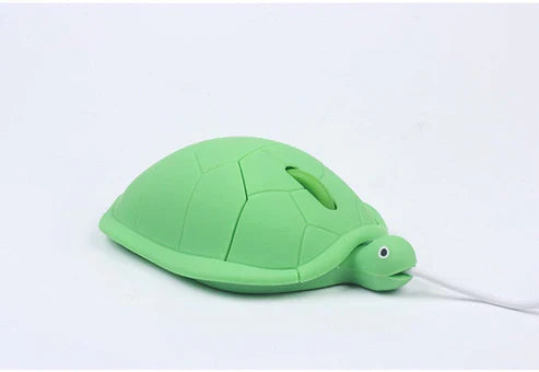 Wired Turtle Computer Mouse - Cute Animal Shaped USB Mouse
