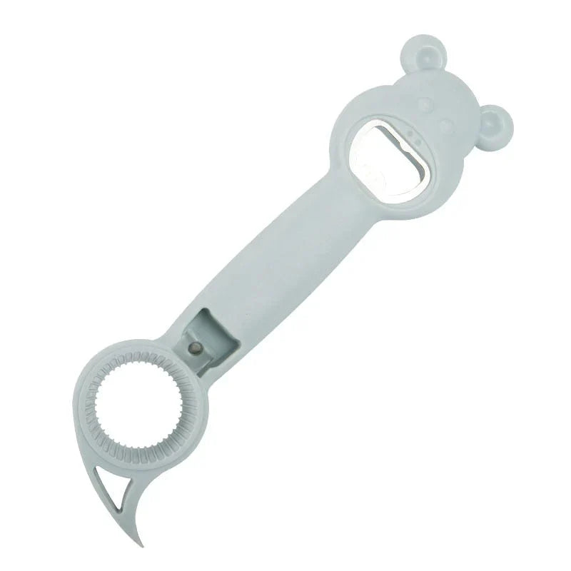 Mini Bottle Lid Jar Opener - Portable Multi-Function Bottle & Cap Opener