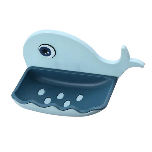 Cute Whale Soap Holder - Adorable Bathroom Soap Dish & Drain Tray