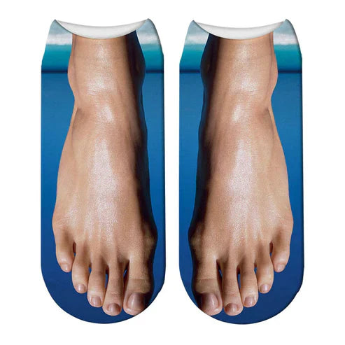 3D Printed Funny Creative Ankle Socks - Novelty Food Print Socks