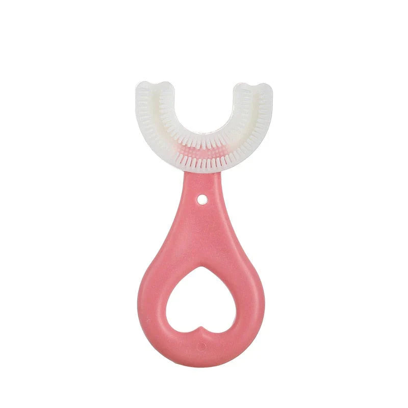 Kids U-Shaped Soft Toothbrush - 360° Whole Mouth Cleaning Training Toothbrush for Children Ages 2-12