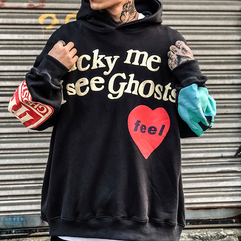 Hip Hop Graphic Pullover Hoodie – Flannel Streetwear Sweatshirt for Men & Women