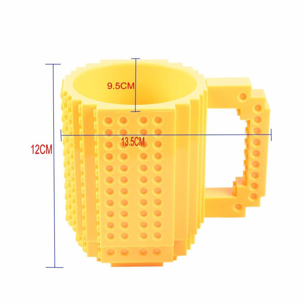 Build-On Brick Mug - Creative LEGO-Style Coffee Cup with Building Blocks