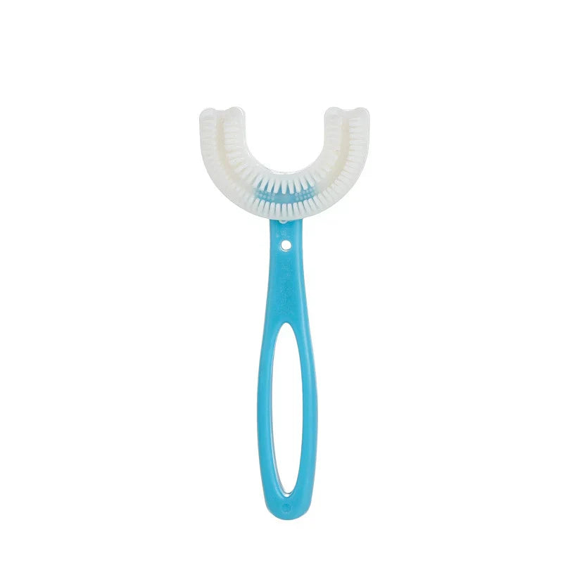 Kids U-Shaped Soft Toothbrush - 360° Whole Mouth Cleaning Training Toothbrush for Children Ages 2-12