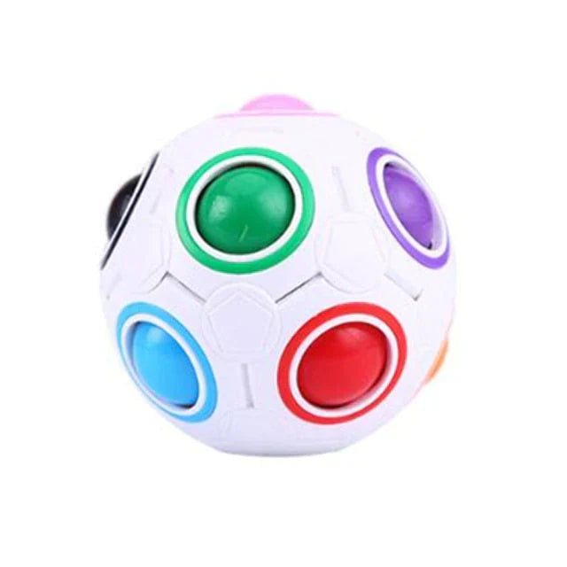 Stress Relief Educational Colorful Ball – Fun Puzzle Cube for Kids & Adults