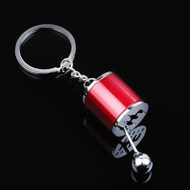 Six-Speed Manual Shift Keychain – Zinc Alloy Gear Shift Key Ring for Car Enthusiasts