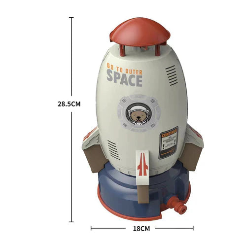 Water Spray Space Rocket Launcher Kids Toy - Outdoor Water Play Set