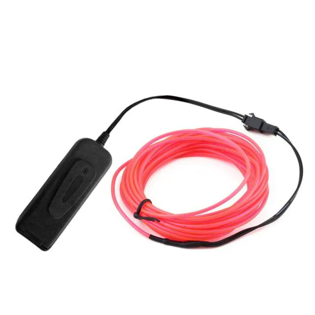 LED Neon EL Wire – DIY Flexible Luminous Costume Light for Party, Halloween & Home Decor