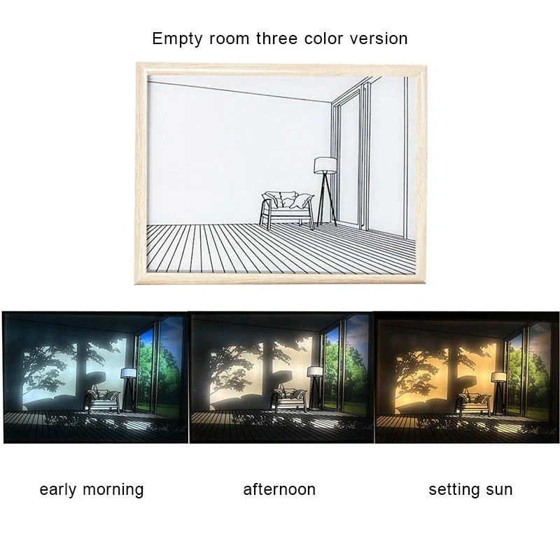 2D Painting Art Lumina Creative LED Lamp - Artistic Acrylic Night Light