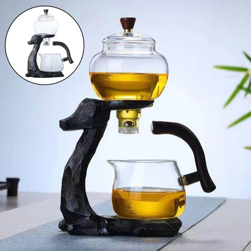 Chinese Dragon Glass Teapot Set – Magnetic Borosilicate Tea Maker with Infuser & Teacup