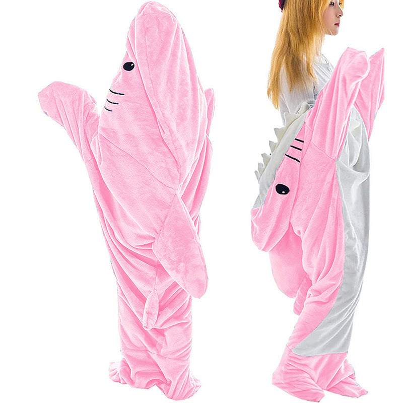 Shark Sleeping Bag - Wearable Shark Blanket Pajamas for Kids & Adults