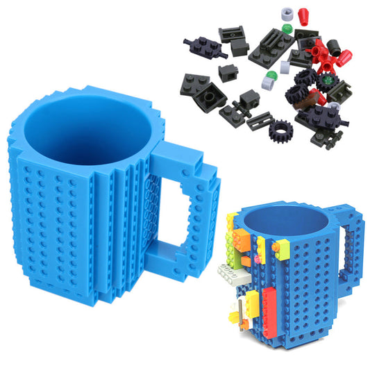 Build-On Brick Mug - Creative LEGO-Style Coffee Cup with Building Blocks