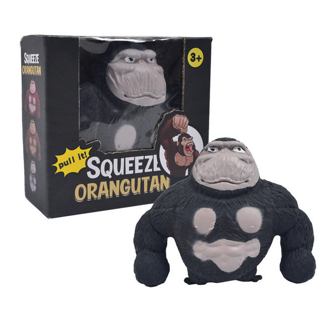 Stretchy Gorilla Figure Toy – Funny Anime Monkey Sculpture & Stress Relief