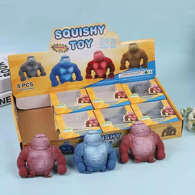 Stretchy Gorilla Figure Toy – Funny Anime Monkey Sculpture & Stress Relief