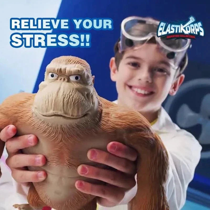 Stretchy Gorilla Figure Toy – Funny Anime Monkey Sculpture & Stress Relief