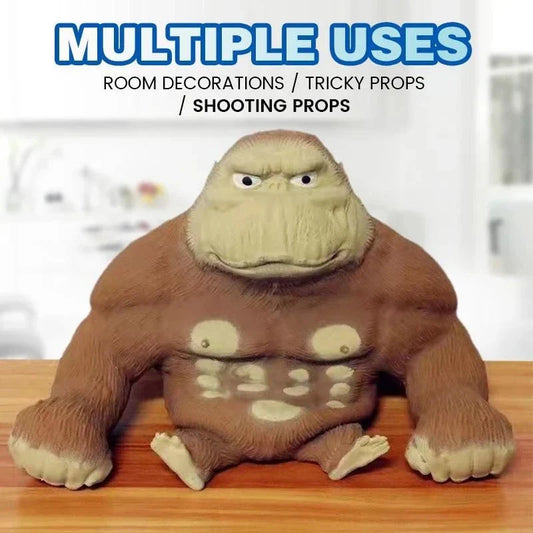 Stretchy Gorilla Figure Toy – Funny Anime Monkey Sculpture & Stress Relief
