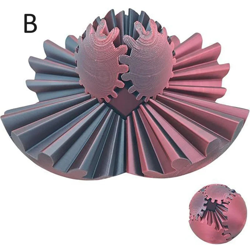 Anti-Anxiety Gear Sphere Stress Relief Toy – Fidget Ball