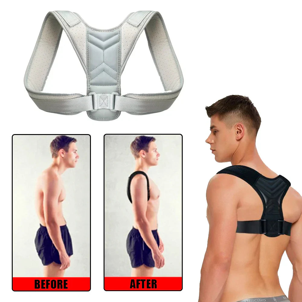 Adjustable Back & Neck Support Brace – Ergonomic Posture Training Belt for Men & Women