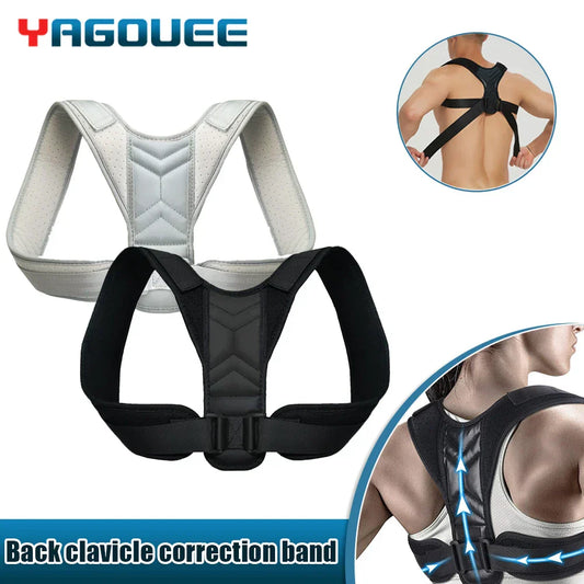 Adjustable Back & Neck Support Brace – Ergonomic Posture Training Belt for Men & Women