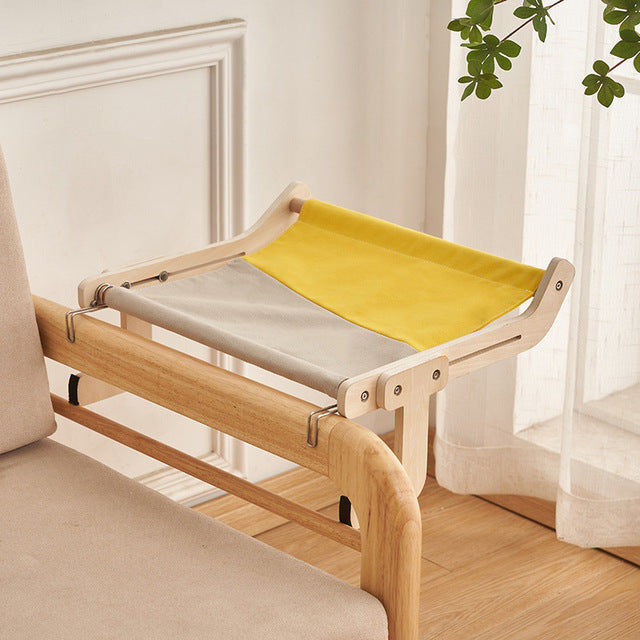 Cat Hanging Hammock Bed – Windowsill, Bedside & Chair Back Clip-On Cat Perch