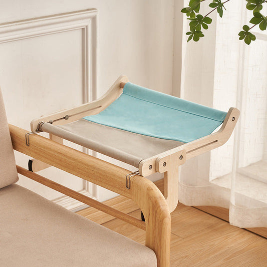Cat Hanging Hammock Bed – Windowsill, Bedside & Chair Back Clip-On Cat Perch