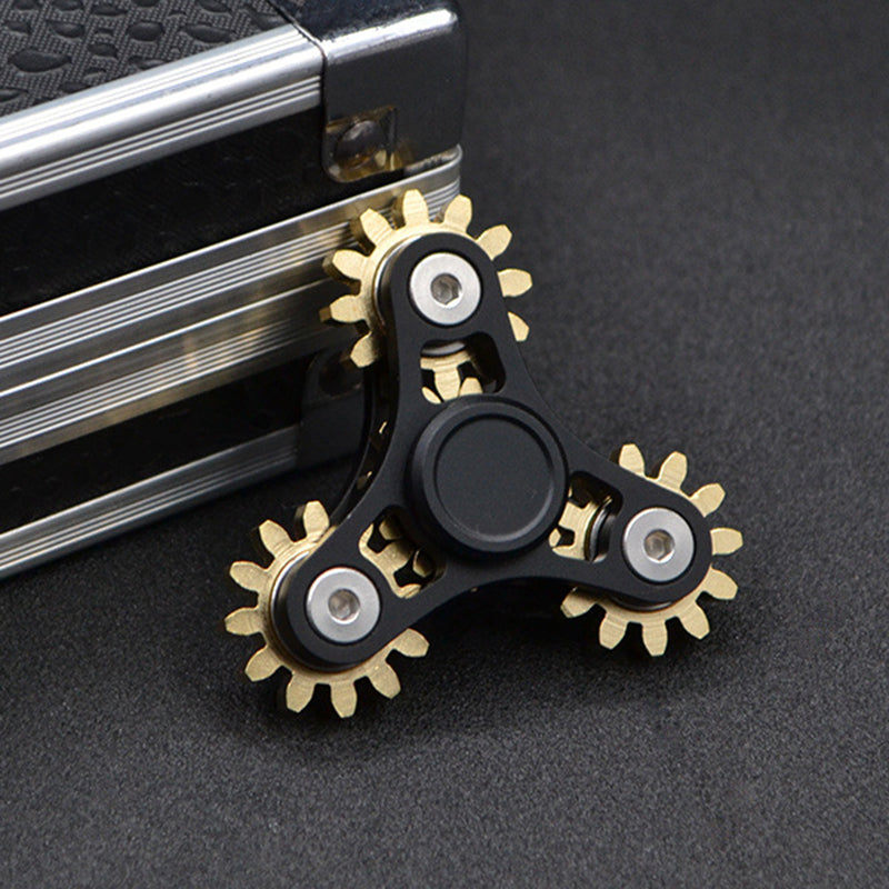 Metal Gear Fidget Spinner – EDC Hand Spinner with R188 Bearing | 3, 4 & 9 Gear Styles
