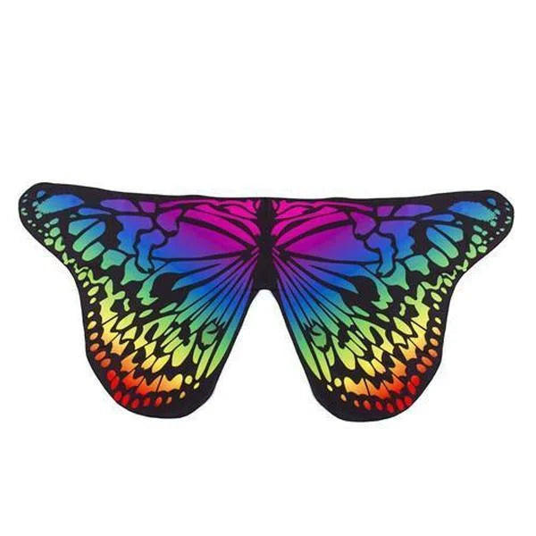 Butterfly Wings Scarf – Silky Shawl Cape in 7 Designs | Costume & Fashion Accessory