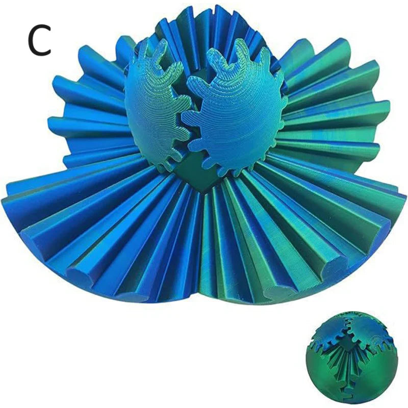 Anti-Anxiety Gear Sphere Stress Relief Toy – Fidget Ball
