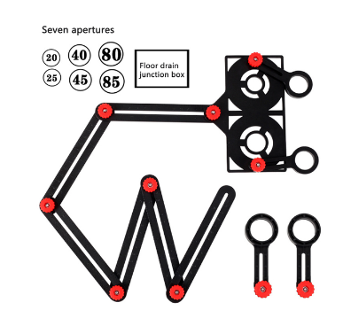 6-Sided Angle Finder Tool – Precision Measuring Ruler for DIY & Woodworking