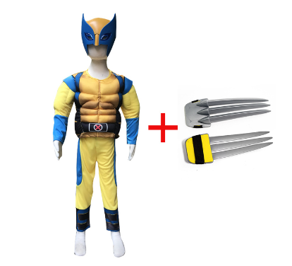 Wolverine Superhero Cosplay Costume for Kids Boys – Halloween & Party Dress-Up Outfit