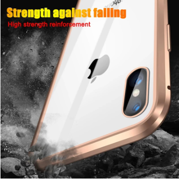 360° Magnetic Adsorption Metal Case for iPhone – Full Body Protection