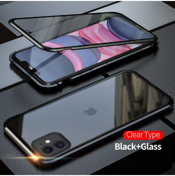 360° Magnetic Adsorption Metal Case for iPhone – Full Body Protection