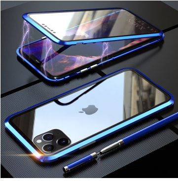 360° Magnetic Adsorption Metal Case for iPhone – Full Body Protection