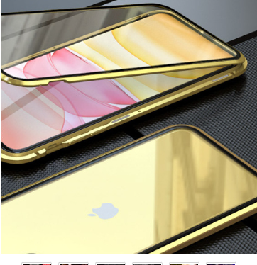 360° Magnetic Adsorption Metal Case for iPhone – Full Body Protection