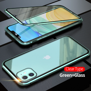 360° Magnetic Adsorption Metal Case for iPhone – Full Body Protection