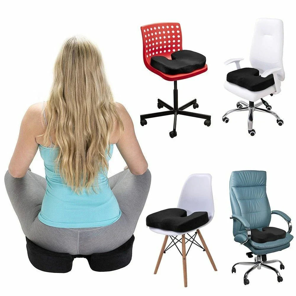 Ergonomic Memory Foam Seat Cushion – Comfort & Posture Support