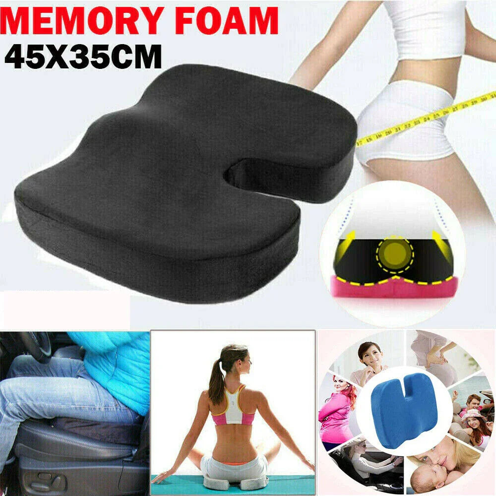 Ergonomic Memory Foam Seat Cushion – Comfort & Posture Support