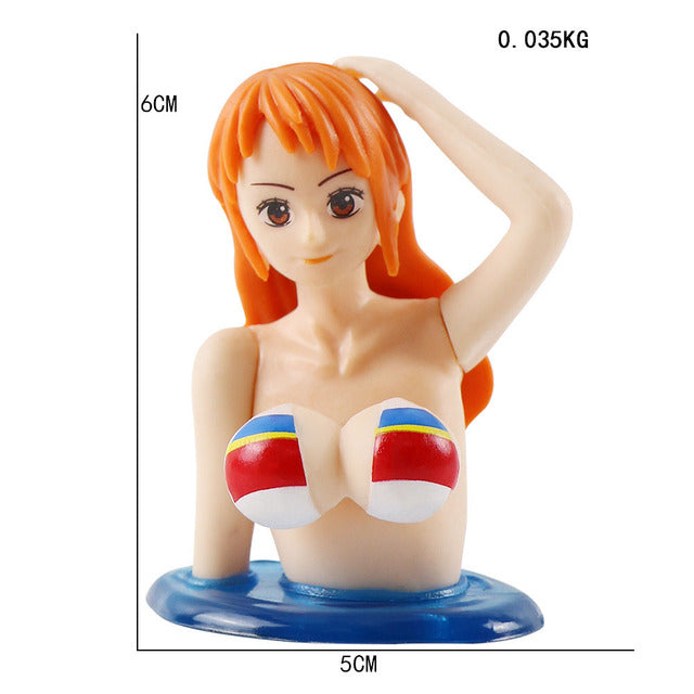 Kawaii Shake Girl Car Dashboard Ornament – Cute Bobblehead Decoration for Car Interior