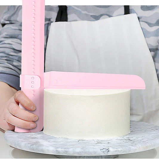 Adjustable Cake Scraper & Fondant Smoother – DIY Cream Edge Decorating Tool