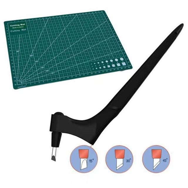 DIY Craft Cutting Tool with 360° Rotating Steel Blade – Precision Cutter for Paper, Fabric & More