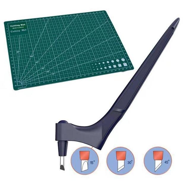 DIY Craft Cutting Tool with 360° Rotating Steel Blade – Precision Cutter for Paper, Fabric & More