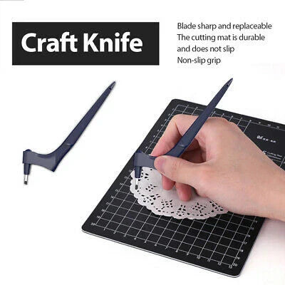 DIY Craft Cutting Tool with 360° Rotating Steel Blade – Precision Cutter for Paper, Fabric & More