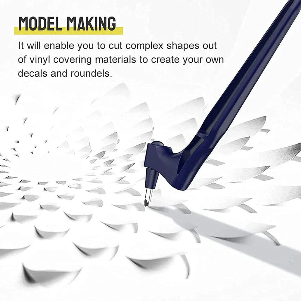 DIY Craft Cutting Tool with 360° Rotating Steel Blade – Precision Cutter for Paper, Fabric & More